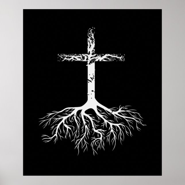 Poster Christian Root sua fé em Jesus Cristo Root Tre (Frente)