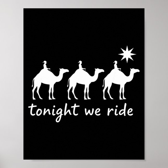 Poster Christian Tonight We Ride Three Wise Men Christmas (Frente)
