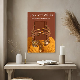 Poster Christian Wall Art Escritura de bíblia