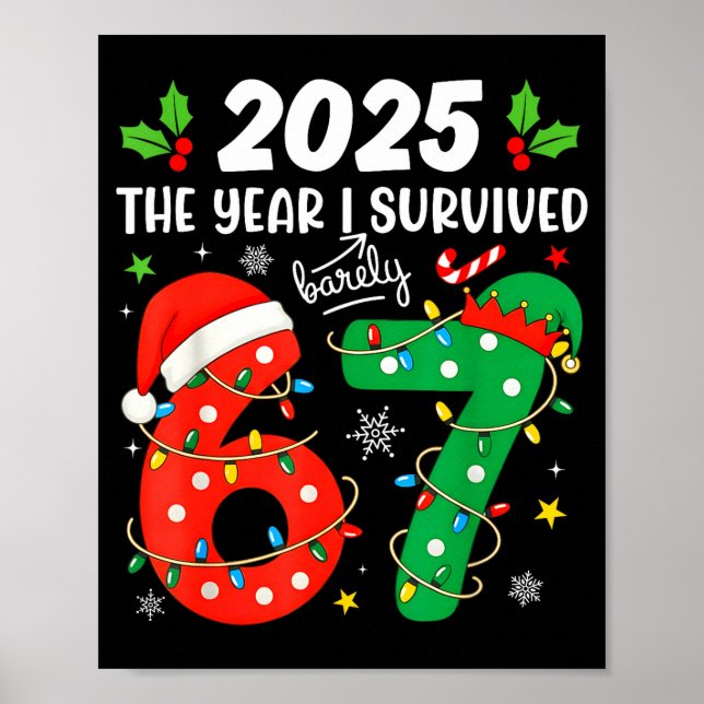 Poster Christmas 2025 The Year I Barely Survived Six Seve (Frente)