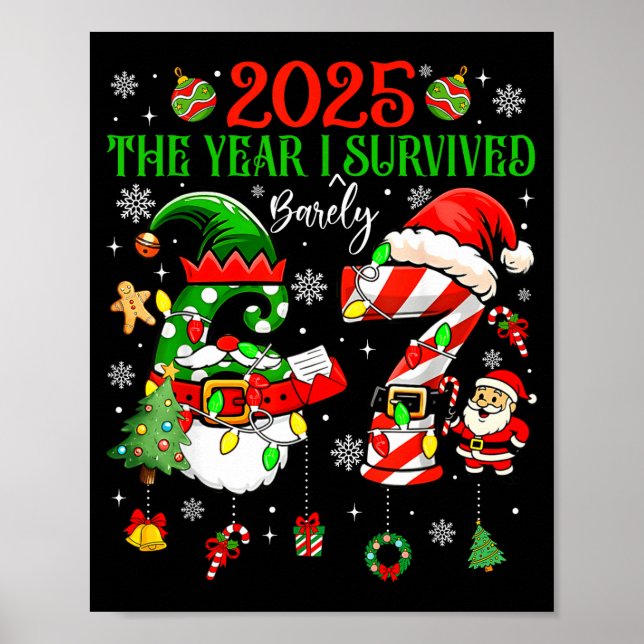 Poster Christmas 2025 The Year I Barely Survived Six Seve (Frente)