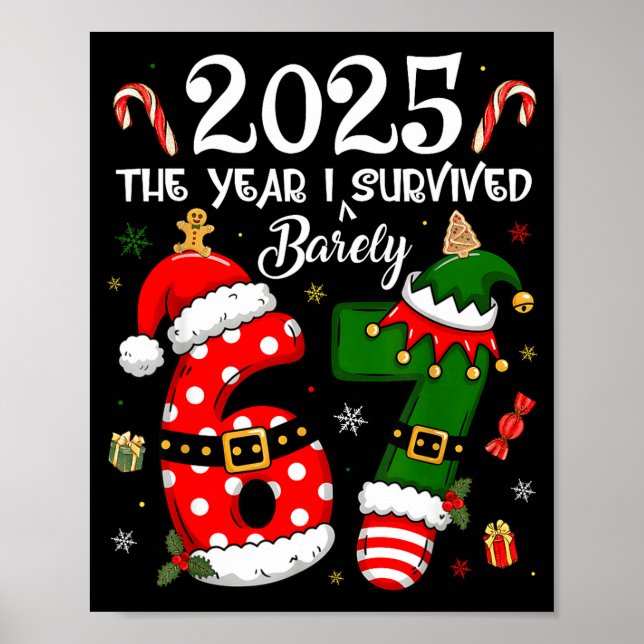 Poster Christmas 2025 The Year I Barely Survived Six Seve (Frente)