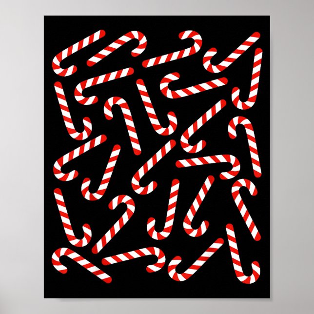 Poster Christmas Candy Cane Costume Men Women Kids Xmas C (Frente)