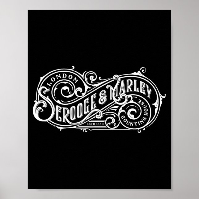 Poster Christmas Carol Scrooge And Marley Counting House  (Frente)