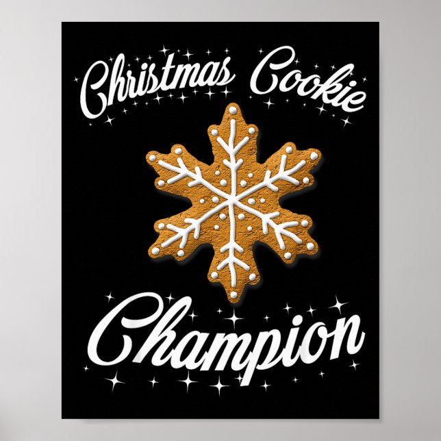 Poster Christmas Cookie Chamon Baker  (Frente)