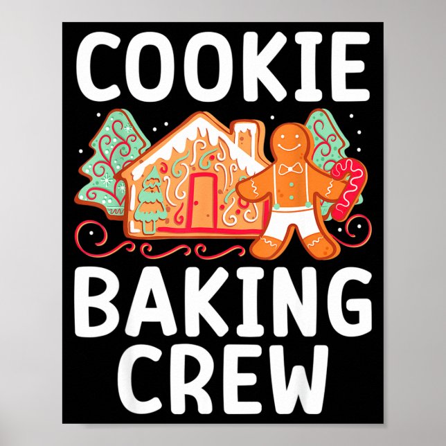 Poster Christmas Cookie Taster Cookie Baking Crew Gingerb (Frente)