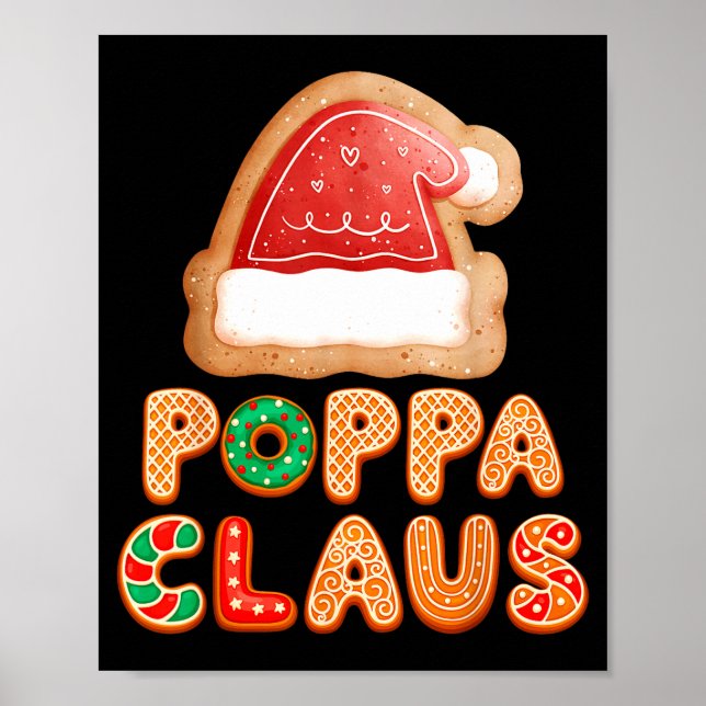 Poster Christmas Cookies Baking Ppa Claus Family Matching (Frente)