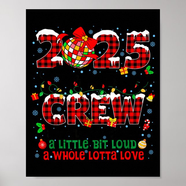 Poster Christmas Crew 2025 Family Christmas Matching Xmas (Frente)