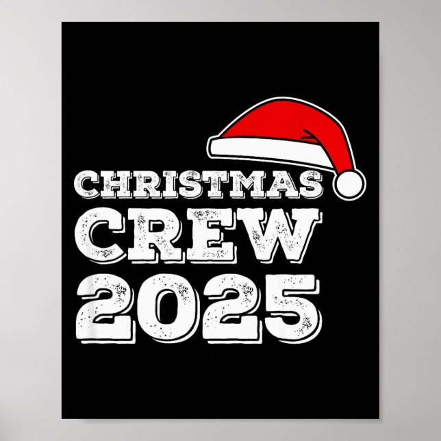 Poster Christmas Crew 2025 Shirt Matching Family Christma (Frente)
