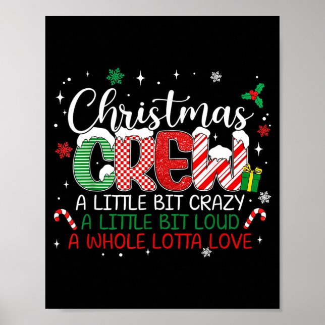 Poster Christmas Crew A Little Bit Crazy A Little Bit Lou (Frente)