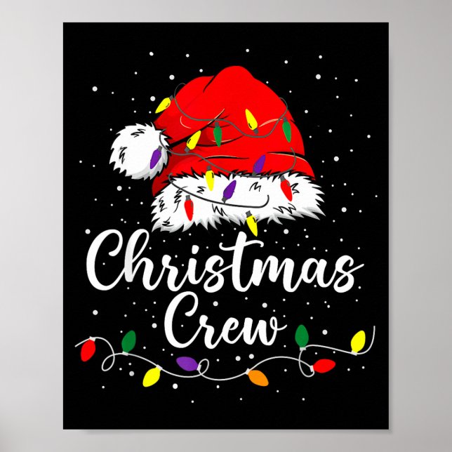 Poster Christmas Crew Family Group Matching Christmas Paj (Frente)