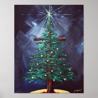 Pôster Christmas Cross (Christmas Tree)