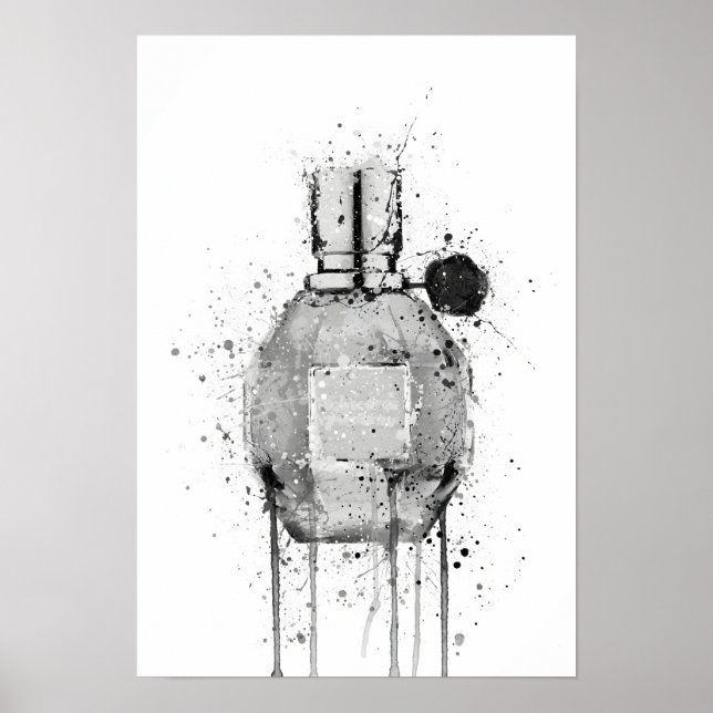 Poster Christmas Gift Fragrance Bottle 'Miss Mauve' (Frente)