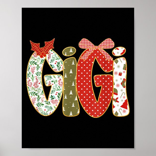 Poster Christmas Gigi Coquette Holiday Grandma  (Frente)