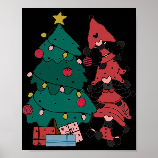 Poster Christmas Gnomes Toddler T Shirt  (Frente)