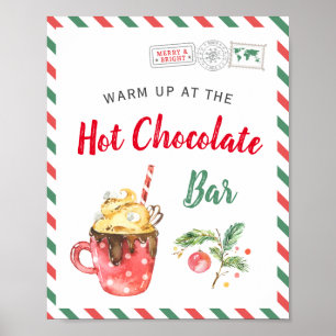 Poster Christmas Holiday Party Hot Chocolate Cocoa Bar