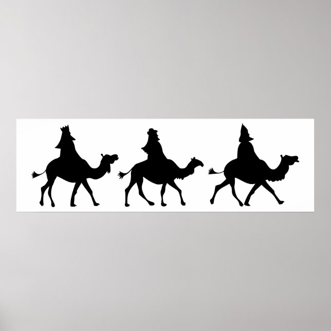 Pôster Christmas Magi Silhouette (Frente)