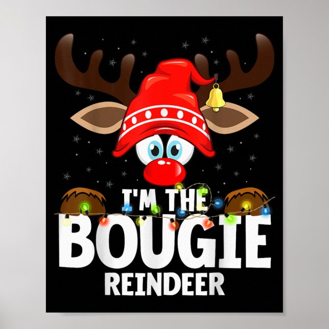 Poster Christmas Matching I'm The Bougie Reindeer  (Frente)