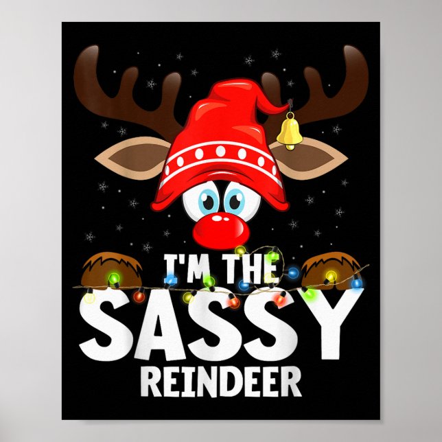 Poster Christmas Matching I'm The Sy Reindeer  (Frente)