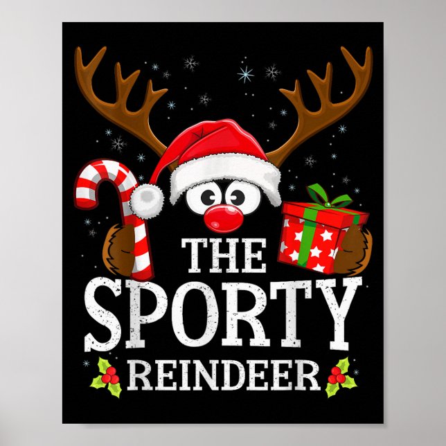 Poster Christmas Matching The Srty Reindeer Family  (Frente)