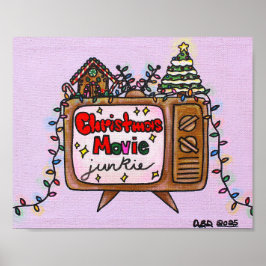 Poster Christmas Movie Junkie 2025 10x8