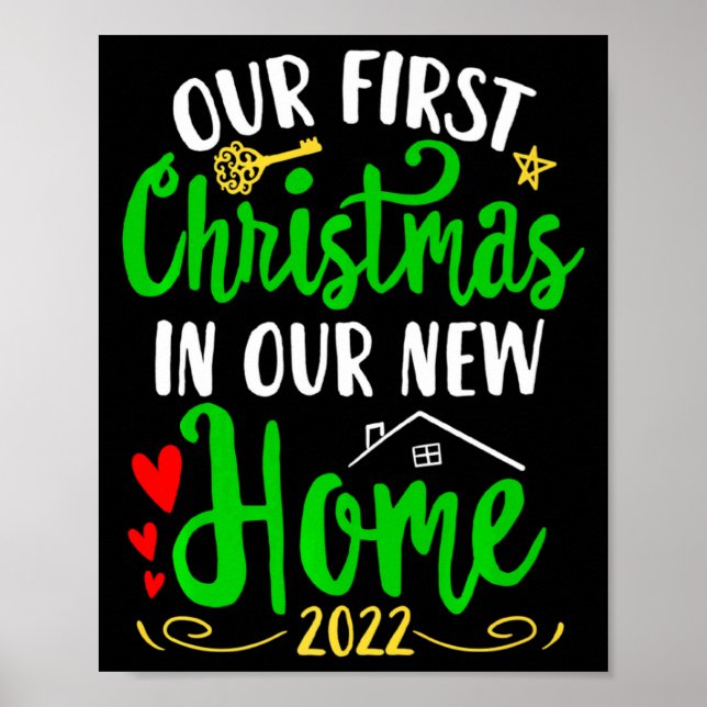 Poster Christmas New Home Xmas Homeowner Our First Apartm (Frente)