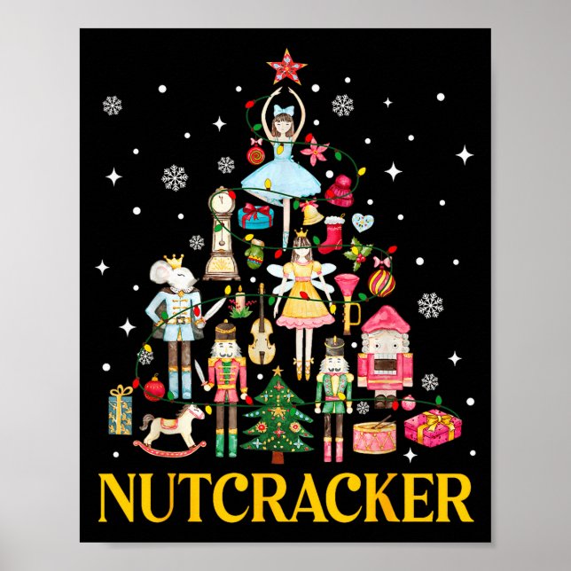 Poster Christmas Nutcracker Squad Ballet Dance Women Kid  (Frente)