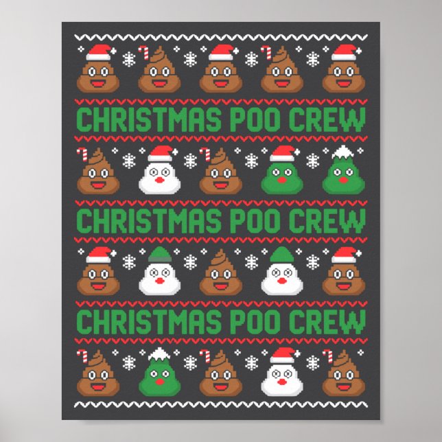 Poster Christmas O Crew Xelated Ugly Christmas Pajamas Op (Frente)
