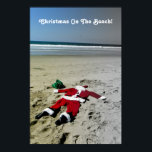 Pôster Christmas On The Beach Poster!<br><div class="desc">Cool Christmas On The Beach Poster! Photo by MammaBASIL.</div>