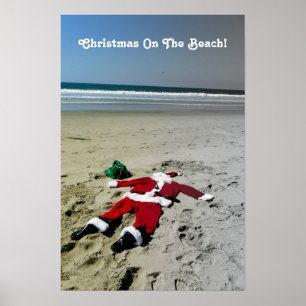 Pôster Christmas On The Beach Poster!