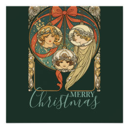 Pôster Christmas Ornaments Faith Hope And Charity Vector