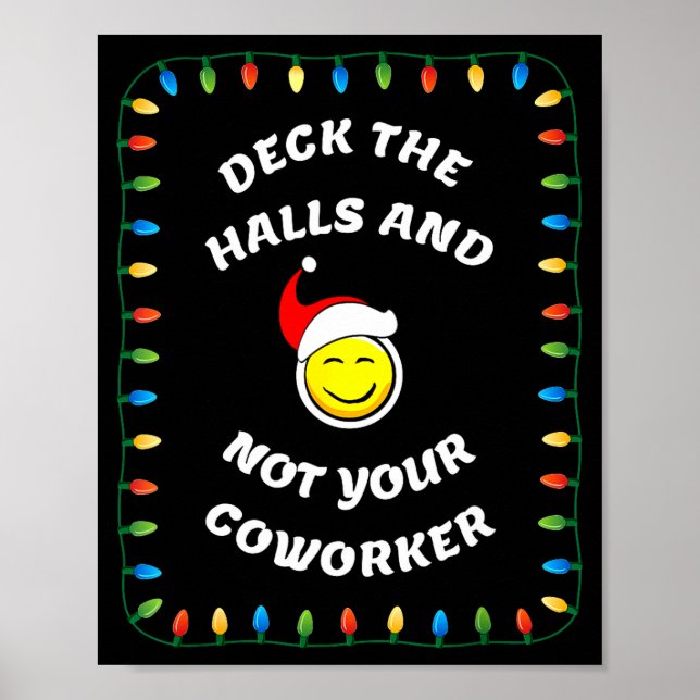 Poster Christmas Party Workplace Funny Design  (Frente)