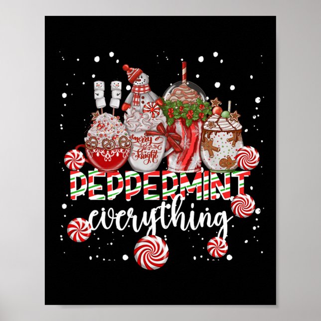 Poster Christmas Peppermint Everything Coffee Chocolate M (Frente)