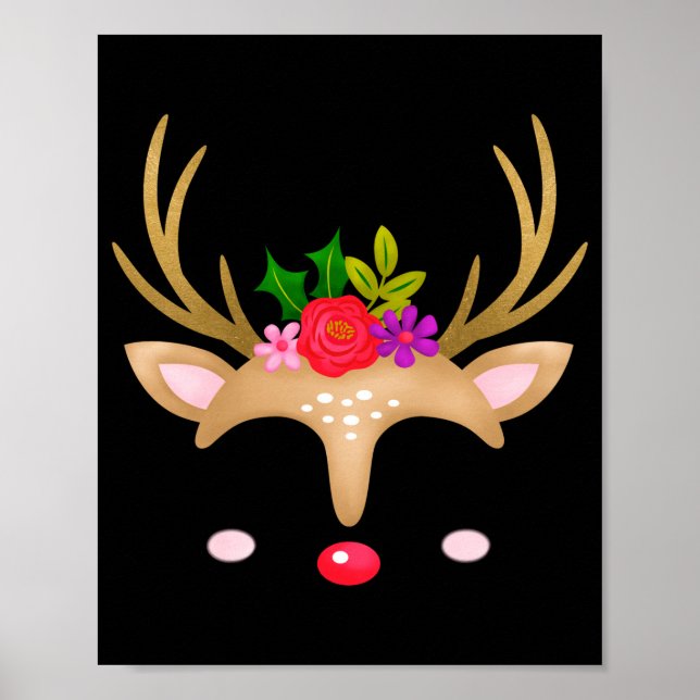 Poster Christmas Reindeer  (Frente)