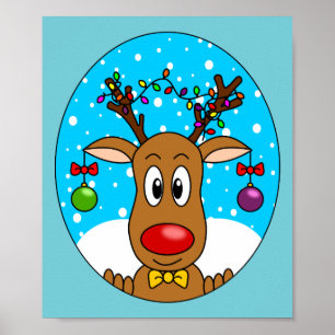 Poster Christmas Reindeer