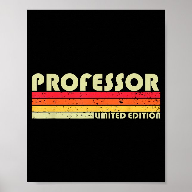 Poster Christmas Retro Vintage Graduation Professor Funny (Frente)