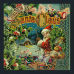 Poster Christmas Santa Claus Antique Vintage Victorian<br><div class="desc">This Christmas Santa collage is a collection of images from the 1800s.</div>