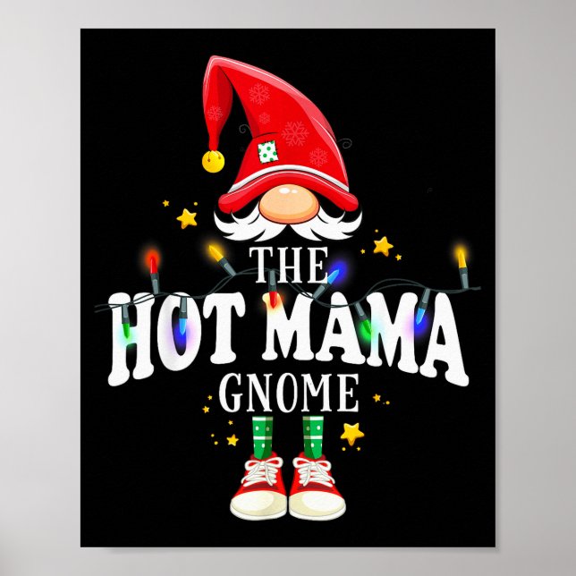Poster Christmas The Hot Mama Gnome X-mas Matching Pjs  (Frente)