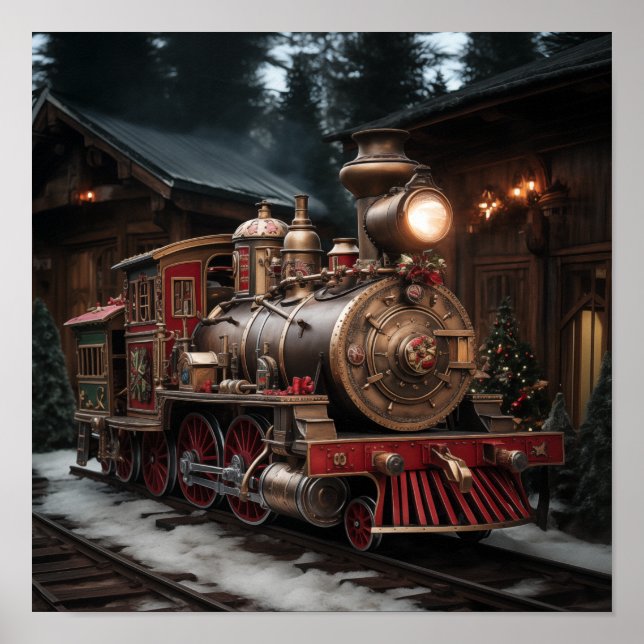 Poster Christmas Train (Frente)