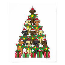 Christmas Tree Labradors Four 