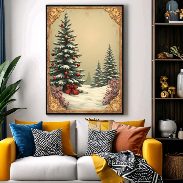 Poster Christmas Trees in Snow (Criador carregado)
