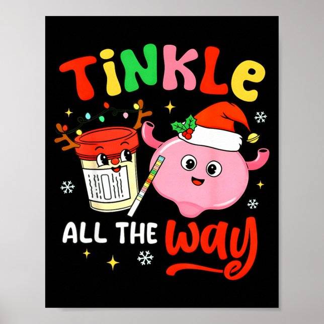 Poster Christmas Urologist Nephrologist T Healthcare Work (Frente)