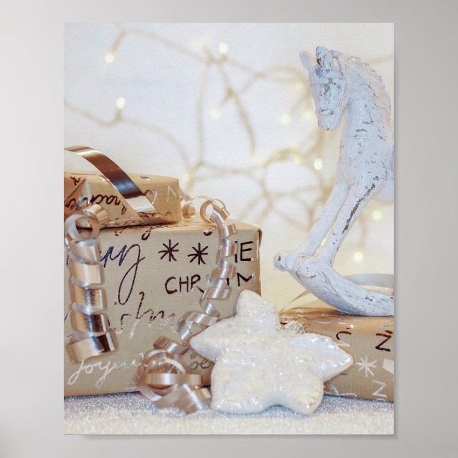 Poster Christmas Wrapped Parcels (Frente)