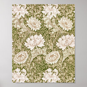 Poster Chrysanthemum Dourado, William Morris