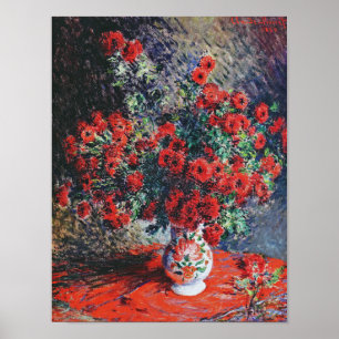 Poster Chrysanthemum Vermelho, Monet