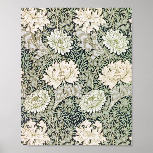 Poster Chrysanthemum, William Morris (Frente)
