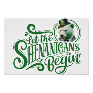 Pôster Chubby Boo "Shenanigans start" Poster brilhante