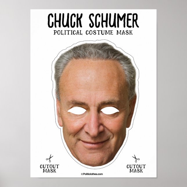 Poster Chuck Schumer Costume Mask (Frente)