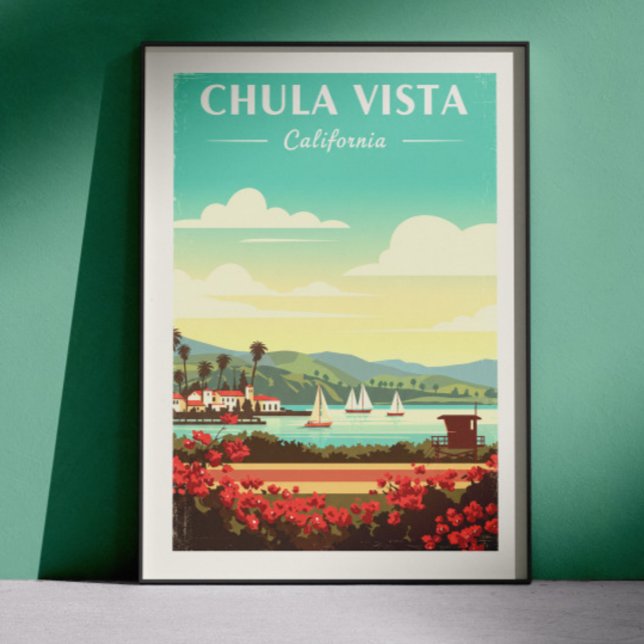 Poster Chula Vista Califórnia Antiga (Criador carregado)