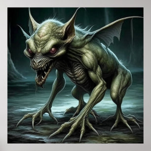 Poster Chupacabra - Monstros ou Animais Criptidos